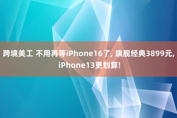 跨境美工 不用再等iPhone16了, 旗舰经典3899元, iPhone13更划算!